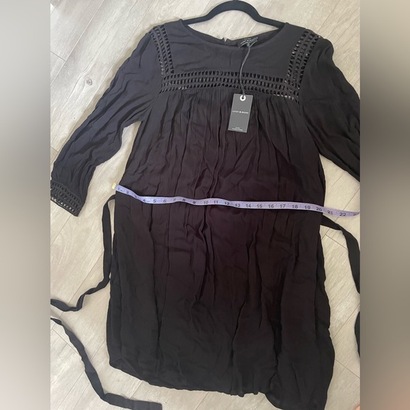 NWT Lucky Brand eyelet black dress - Picture 8 of 8
